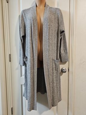 Torrid Sz 2  Gray Open-Front Long Cardigan Sweater